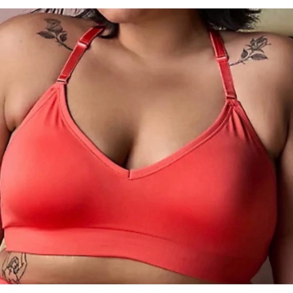 Torrid Lace Back Bright Coral Bralette NWT SIZE 2 (18/20) - Picture 2 of 12